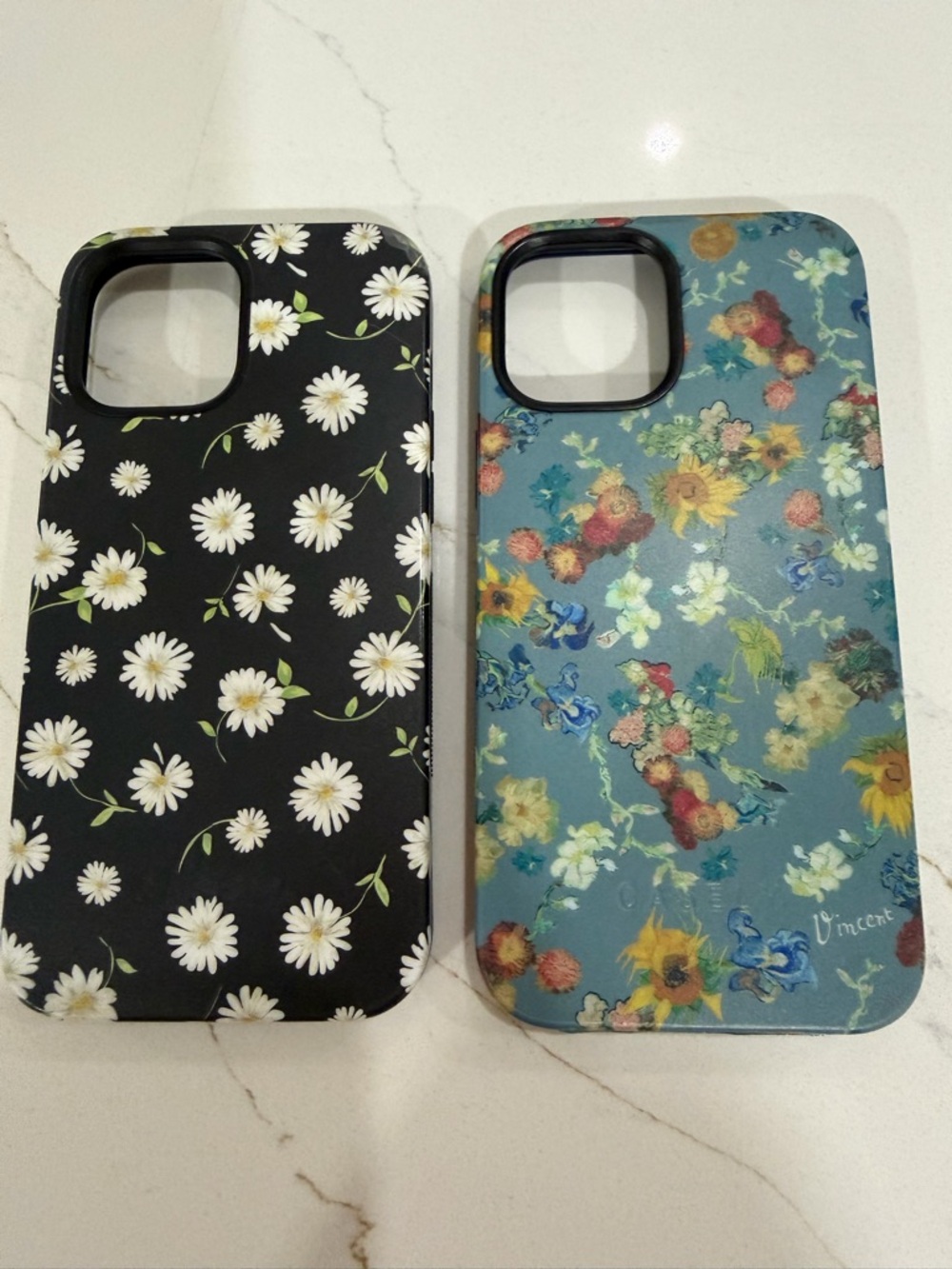 Two Casely Floral Daisy Phone Cases Compatible with 12 plus iphone